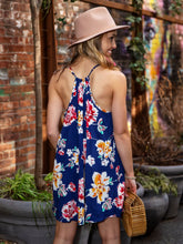 Load image into Gallery viewer, Brianna Blue Floral Dress
